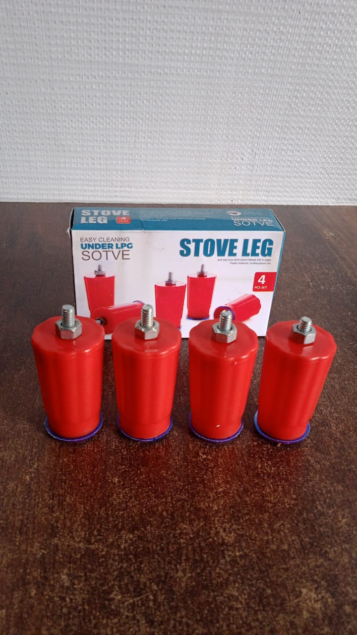 Heavy-Duty Universal Stove Legs for Gas Stove (4 Pc Set) Heavy-Duty Universal Stove Legs for Gas Stove (4 Pc Set)